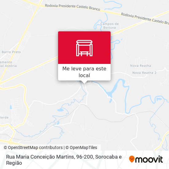 Rua Maria Conceição Martins, 96-200 mapa