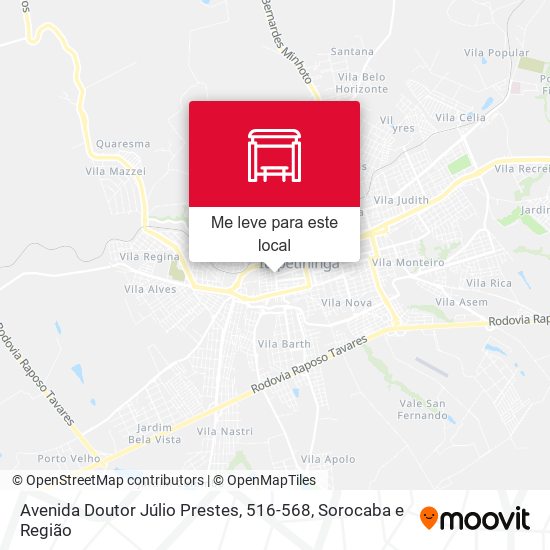 Avenida Doutor Júlio Prestes, 516-568 mapa