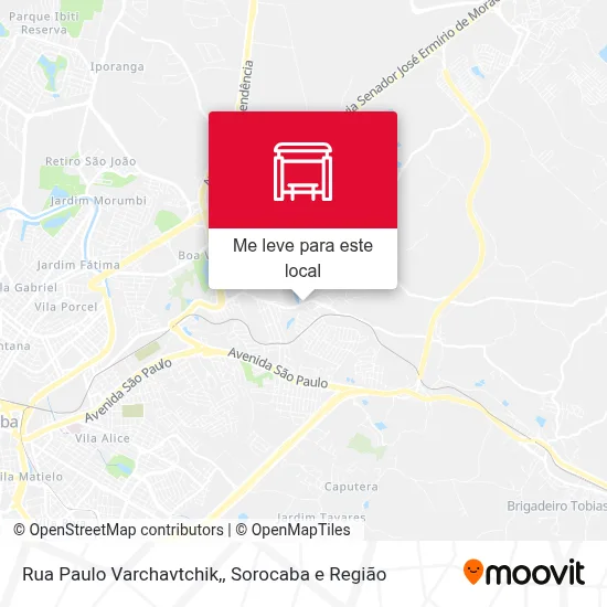 Rua Paulo Varchavtchik, mapa