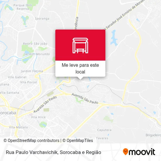 Rua Paulo Varchavichik mapa