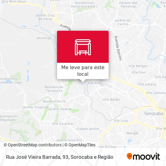 Rua José Vieira Barrada, 93 mapa