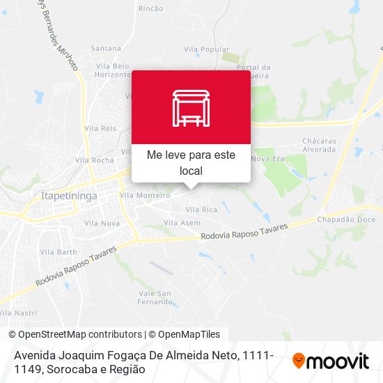 Avenida Joaquim Fogaça De Almeida Neto, 1111-1149 mapa