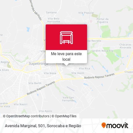 Avenida Marginal, 501 mapa