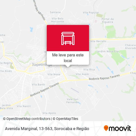 Avenida Marginal, 13-563 mapa