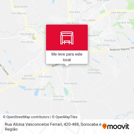 Rua Alcina Vasconcelos Ferrari, 420-488 mapa