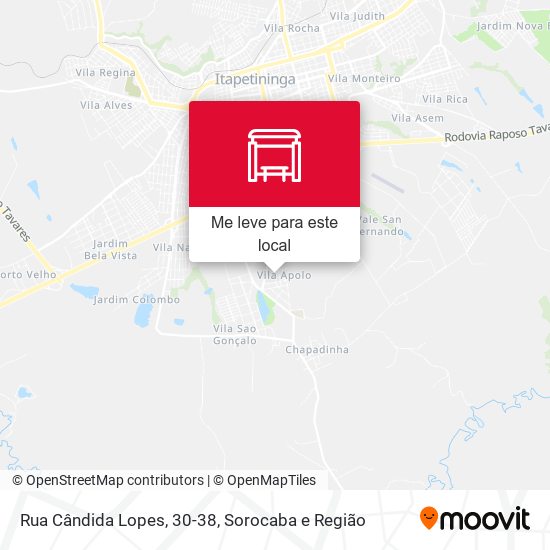 Rua Cândida Lopes, 30-38 mapa