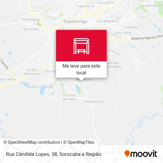 Rua Cândida Lopes, 38 mapa
