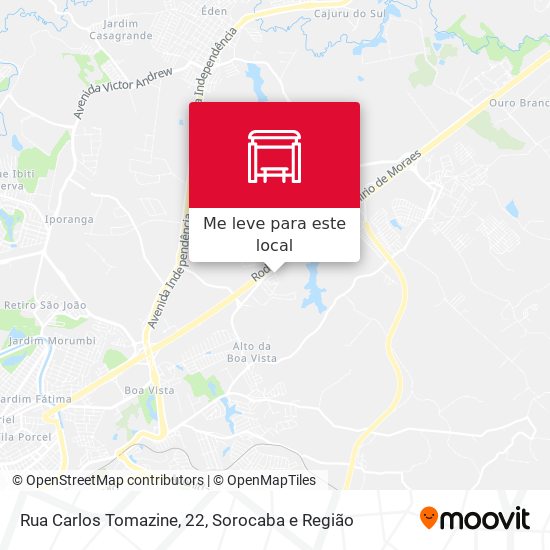 Rua Carlos Tomazine, 22 mapa