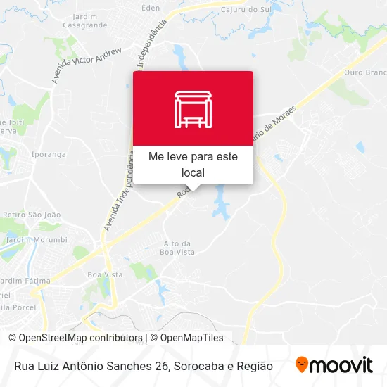 Rua Luiz Antônio Sanches 26 mapa