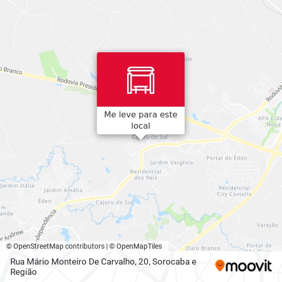 Rua Mário Monteiro De Carvalho, 20 mapa