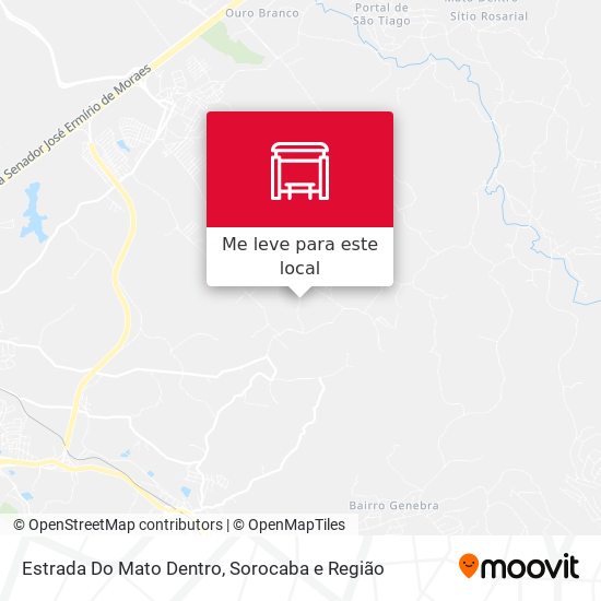 Estrada Do Mato Dentro mapa