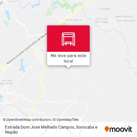 Estrada Dom José Melhado Campos mapa