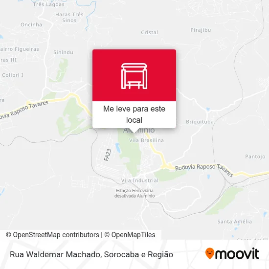 Rua Waldemar Machado mapa