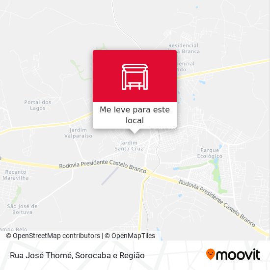 Rua José Thomé mapa