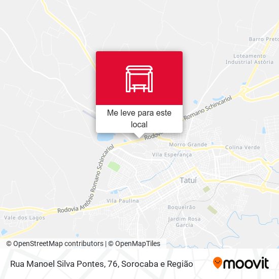 Rua Manoel Silva Pontes, 76 mapa