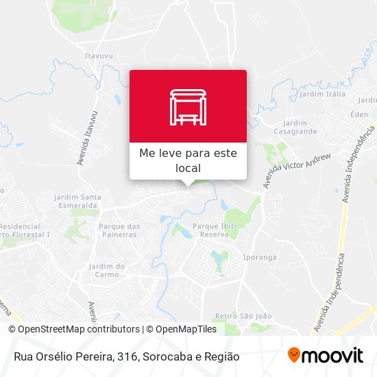 Rua Orsélio Pereira, 316 mapa