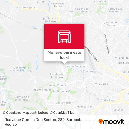 Rua José Gomes Dos Santos, 289 mapa