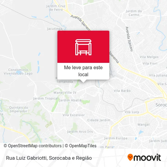 Rua Luiz Gabriotti mapa