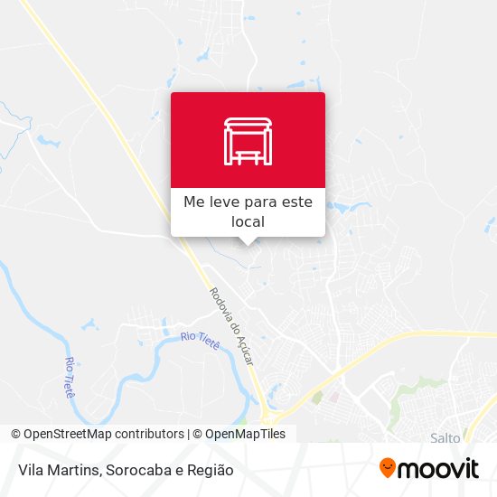 Vila Martins mapa