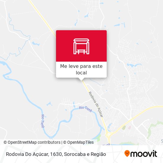 Rodovia Do Açúcar, 1630 mapa
