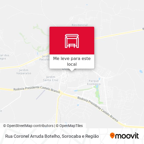 Rua Coronel Arruda Botelho mapa