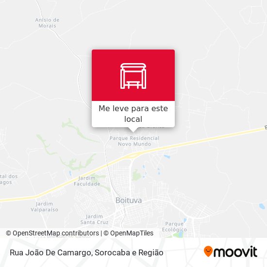 Rua João De Camargo mapa