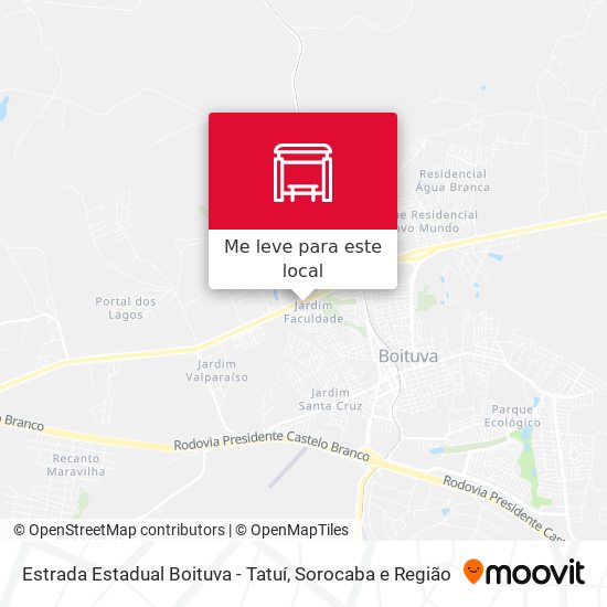 Estrada Estadual Boituva - Tatuí mapa