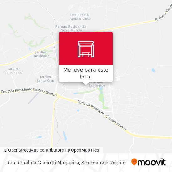 Rua Rosalina Gianotti Nogueira mapa