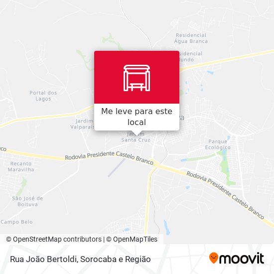 Rua João Bertoldi mapa