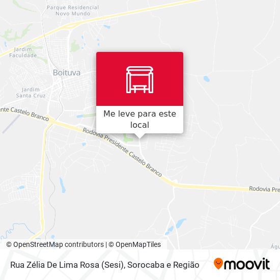 Rua Zélia De Lima Rosa (Sesi) mapa