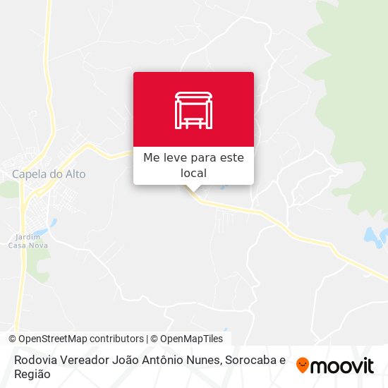 Rodovia Vereador João Antônio Nunes mapa