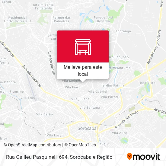 Rua Galileu Pasquineli, 694 mapa