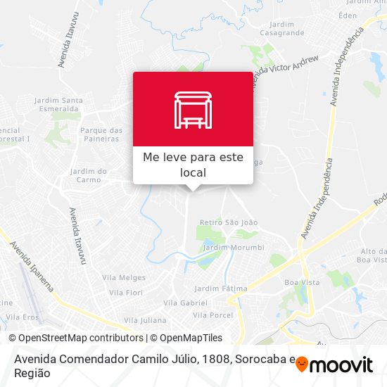 Avenida Comendador Camilo Júlio, 1808 mapa