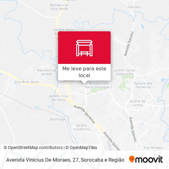 Avenida Vinícius De Moraes, 27 mapa