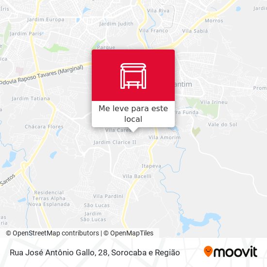 Rua José Antônio Gallo, 28 mapa