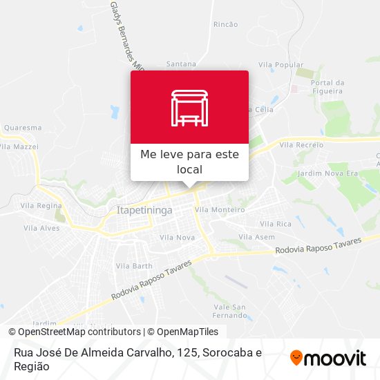 Rua José De Almeida Carvalho, 125 mapa