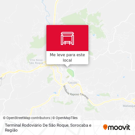 Terminal Rodoviário De São Roque mapa