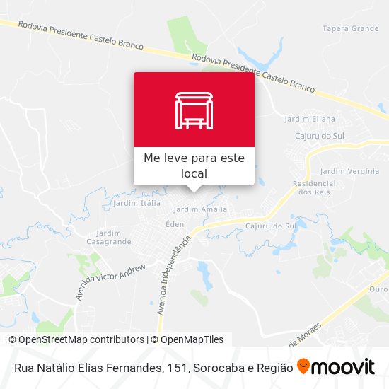 Rua Natálio Elías Fernandes, 151 mapa