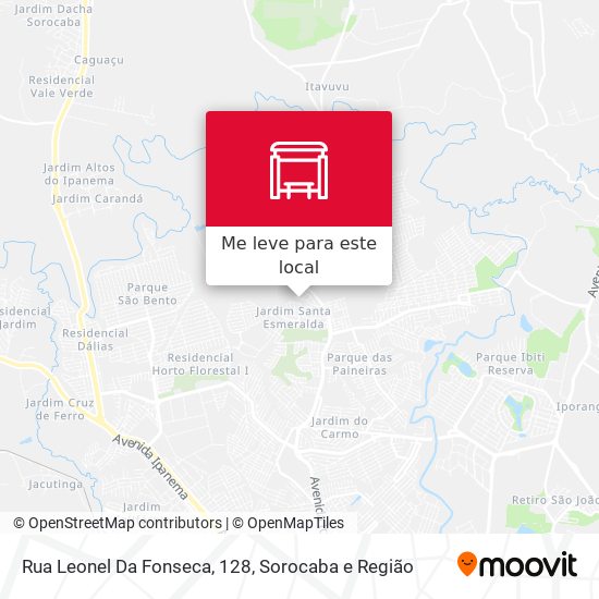 Rua Leonel Da Fonseca, 128 mapa