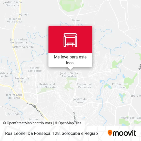 Rua Leonel Da Fonseca, 128 mapa
