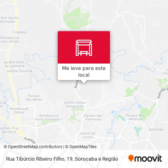 Rua Tibúrcio Ribeiro Filho, 19 mapa
