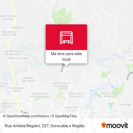 Rua Anésia Regiani, 227 mapa