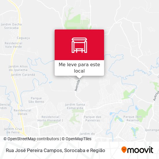 Rua José Pereira Campos mapa