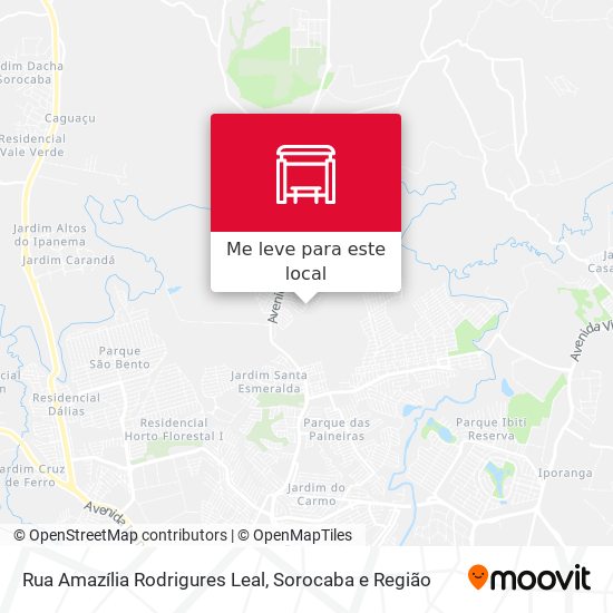 Rua Amazília Rodrigures Leal mapa
