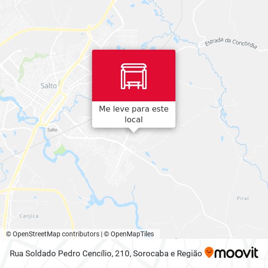 Rua Soldado Pedro Cencílio, 210 mapa