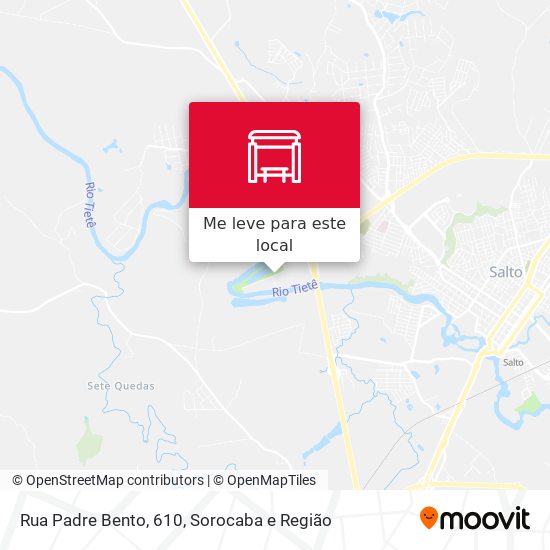 Rua Padre Bento, 610 mapa