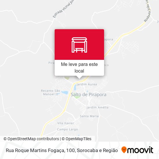 Rua Roque Martins Fogaça, 100 mapa