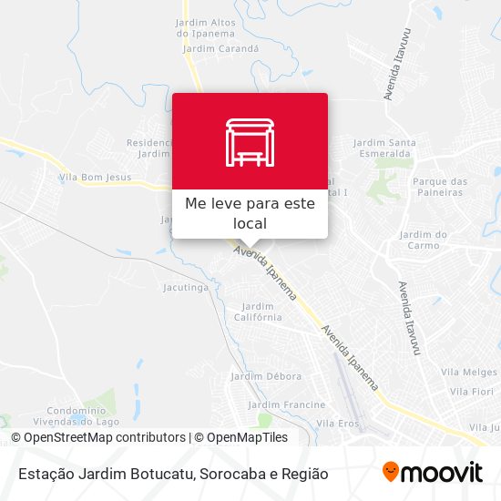 Estação Jardim Botucatu mapa