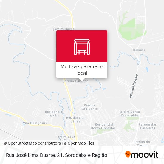 Rua José Lima Duarte, 21 mapa