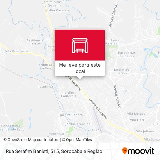 Rua Serafim Banieti, 515 mapa